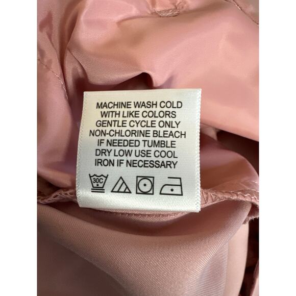 NWT Blue Sol Women's Satin Glitz Button Flare Size 14 Pants Dusty Pink - Picture 5 of 6